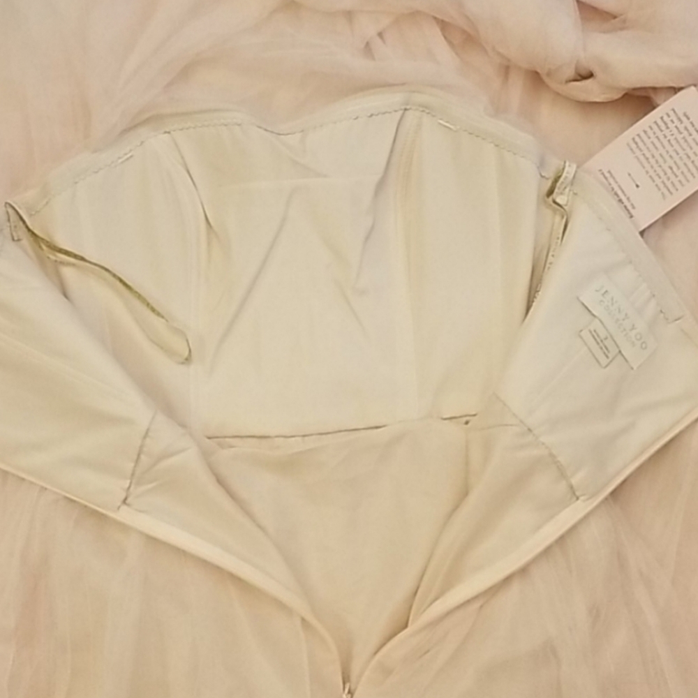 BHLDN × Jenny Yoo Ryder Strapless Open Back Convertible Dress Size 2 Blu… - Picture 7 of 8